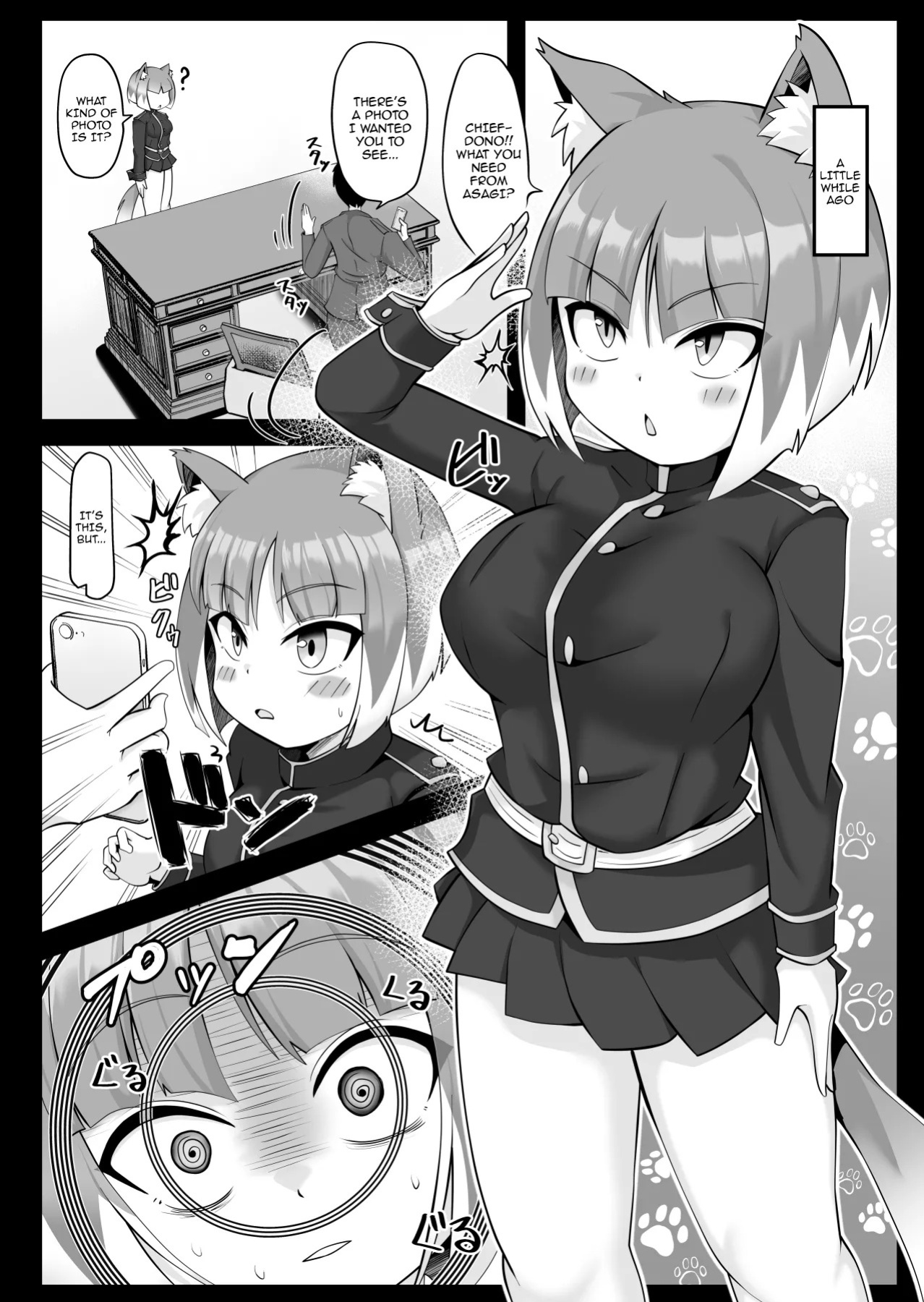 [Baira way (Yoshikage)] Mibu no Ookami Asagi Sennou Appli de Mesuinu Ochi | Wild Wolf Asagi Becomes A Bitch With A Hypnosis App (Bomber Girl) [English] {Doujins.com} [Digital]
