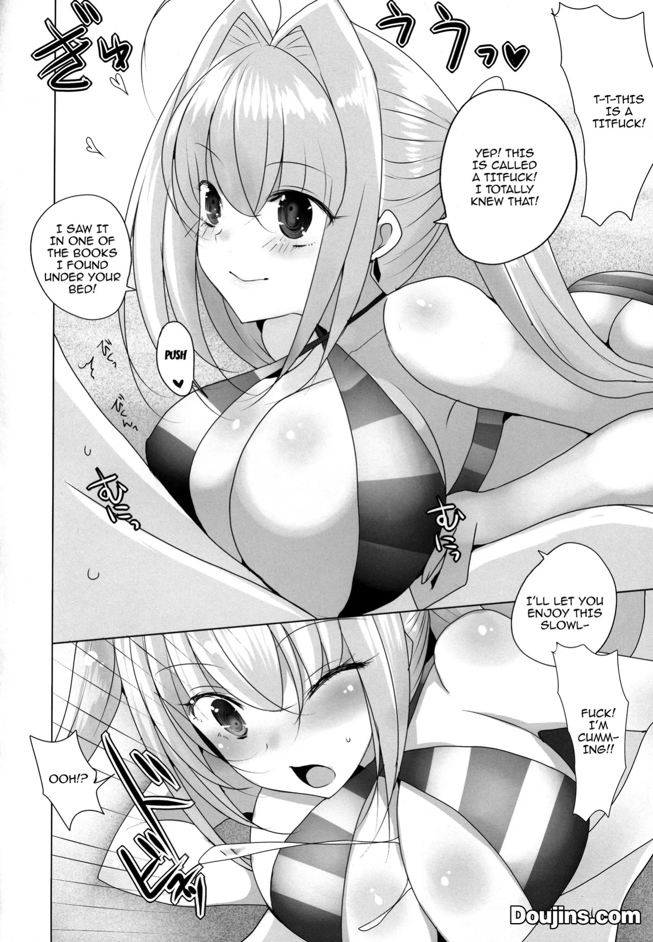 (COMIC1☆12) [Jackpot 64 (HAN)] Nero ni Oppai de Shite Morau Hon | Book Where Nero Does Me With Her Tits (Fate/Grand Order) [English] {Doujins.com}