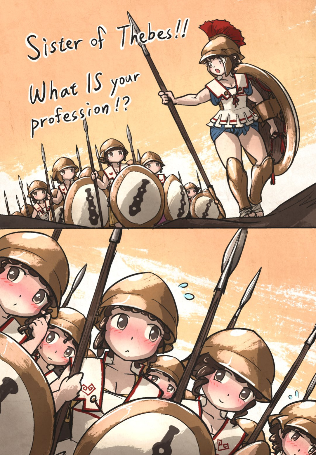 [Ironlily] Minoan & Hoplite Waifus