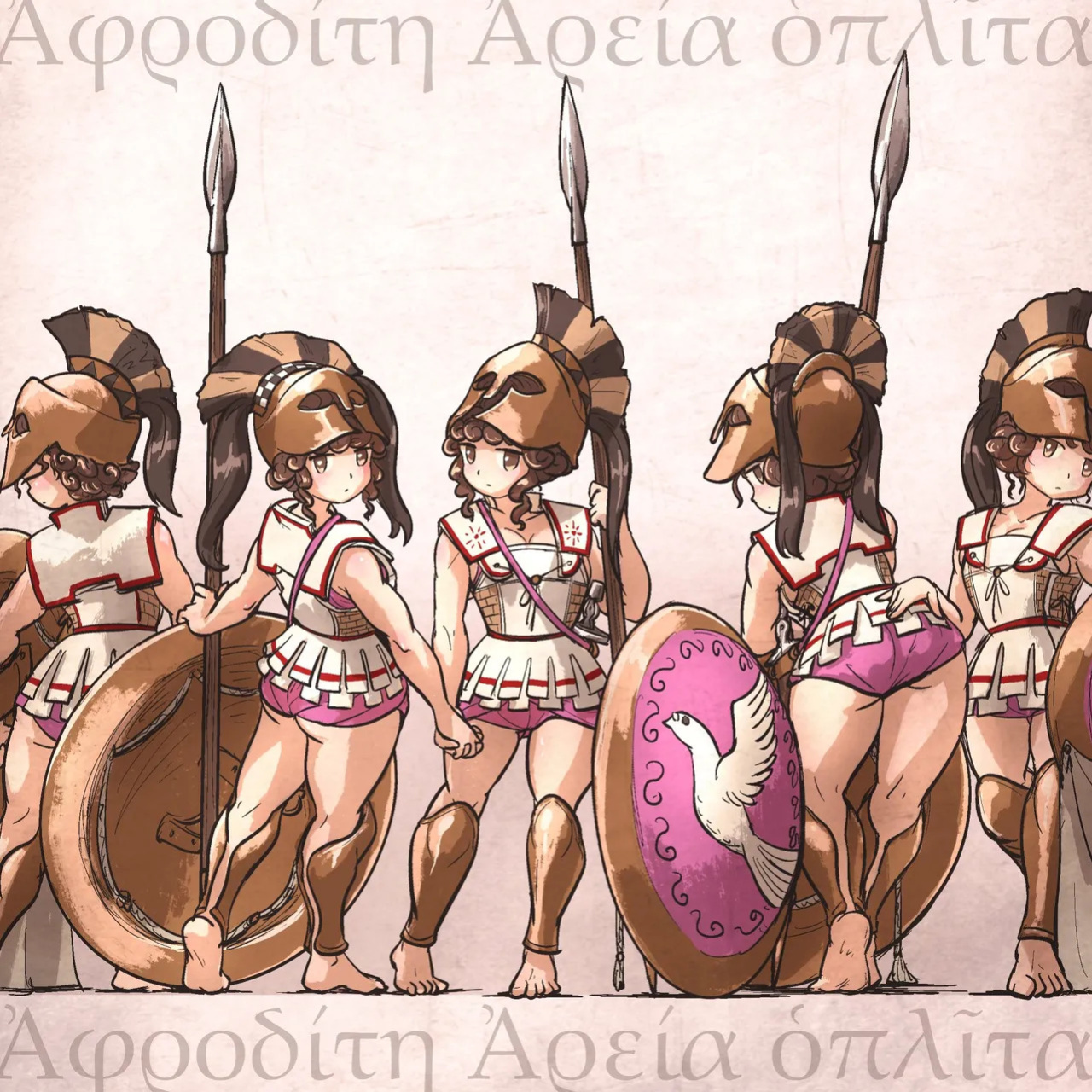 [Ironlily] Minoan & Hoplite Waifus