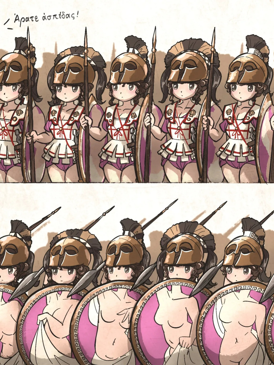 [Ironlily] Minoan & Hoplite Waifus