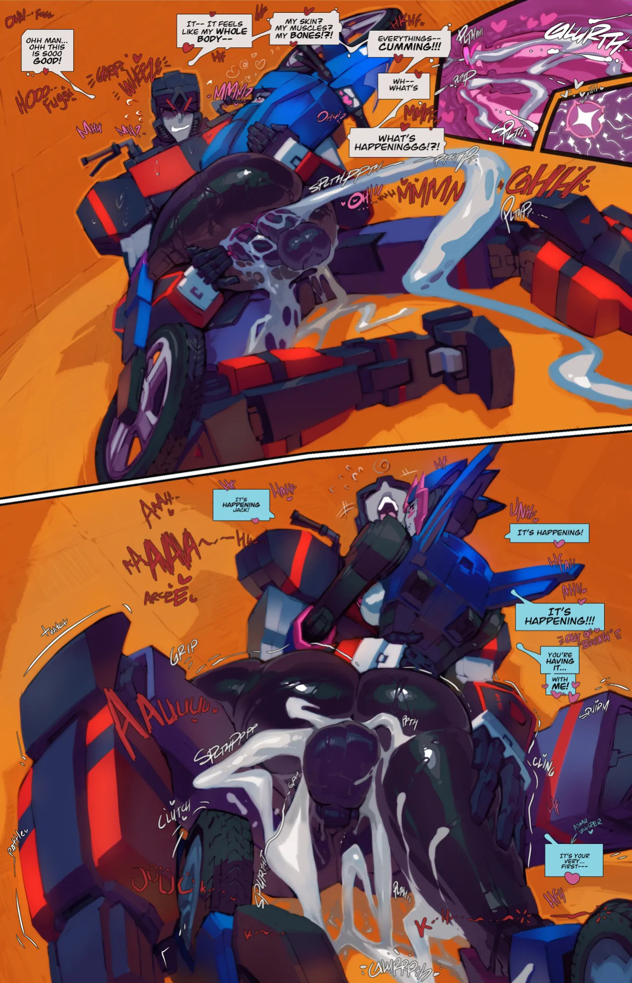 [Fred Perry] Jack X Arcee: "Autobutt Jack" (Transformer)