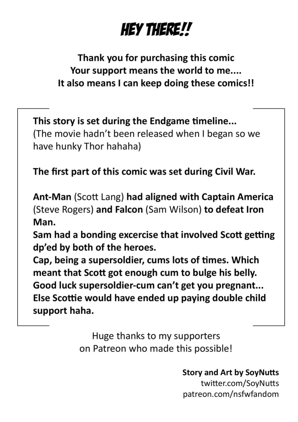 [TheNSFWFandom (SoyNutts)] Ant-Man Adventure XXX Pt. 2 [Eng]