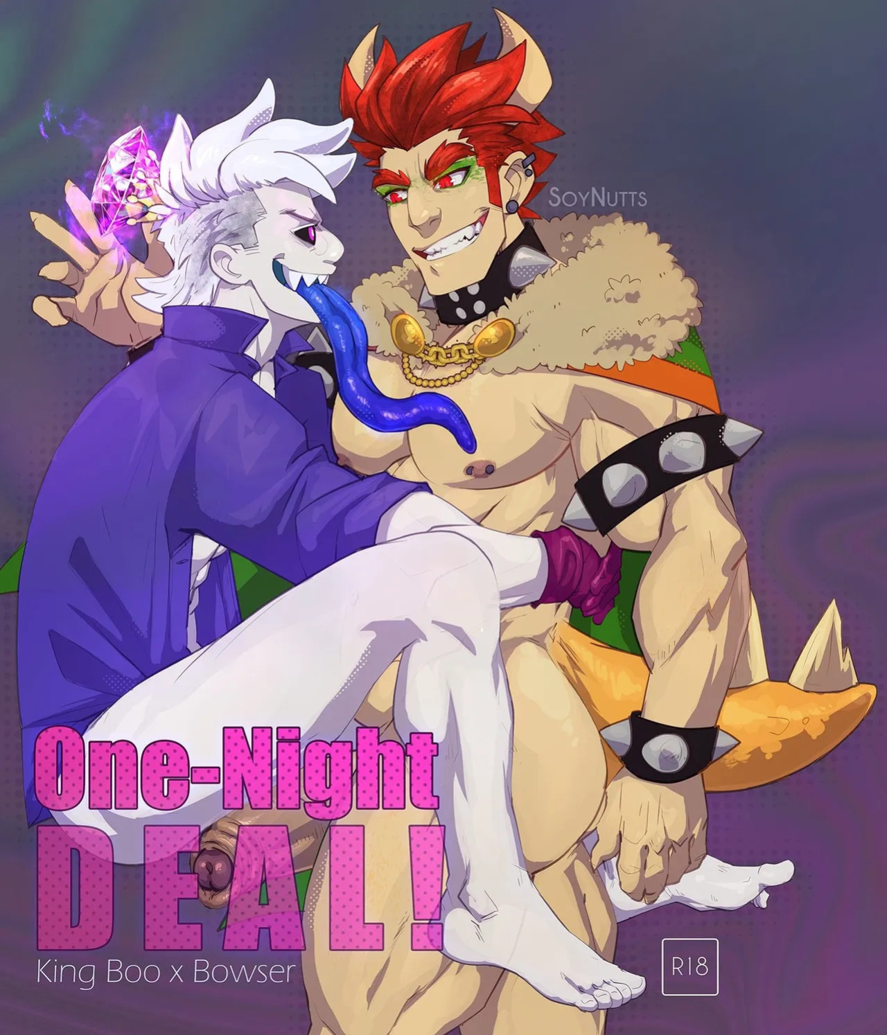 [TheNSFWFandom (SoyNutts)] King Boo x Bowser [Eng]