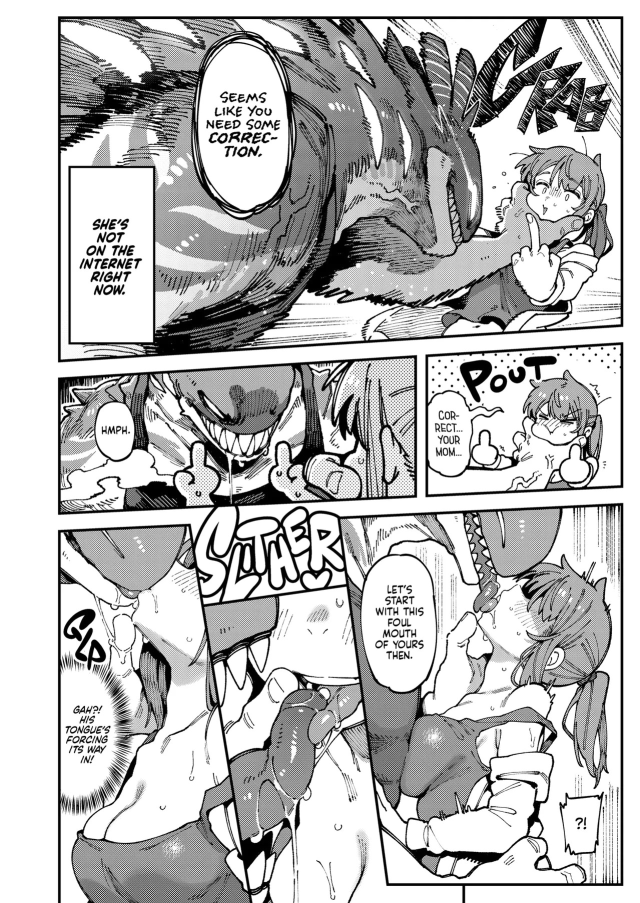 [Hoshoku Shoujo (Karasu Chan)] Watashi ni Konna Kuchi Kiite, Oya Gatcha Shippai shita no ka | Don't Feed the Trolls [English] [J18] [Decensored] [Digital]