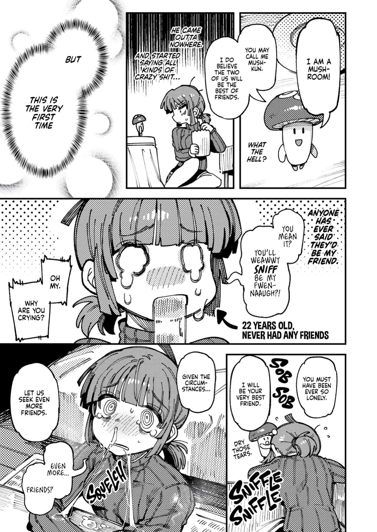 [Hoshoku Shoujo (Karasu Chan)] Ie ga Shike Sugite Haete Kita Genkaku Yuuhatsu Suru Kinoko o Goshoku Shite Hatsujou Shita Ato no Are ya Kore | What Happened After My Place Got So Humid It Grew Magic Mushrooms and I Ate Them and Got Super Horny! [English] [