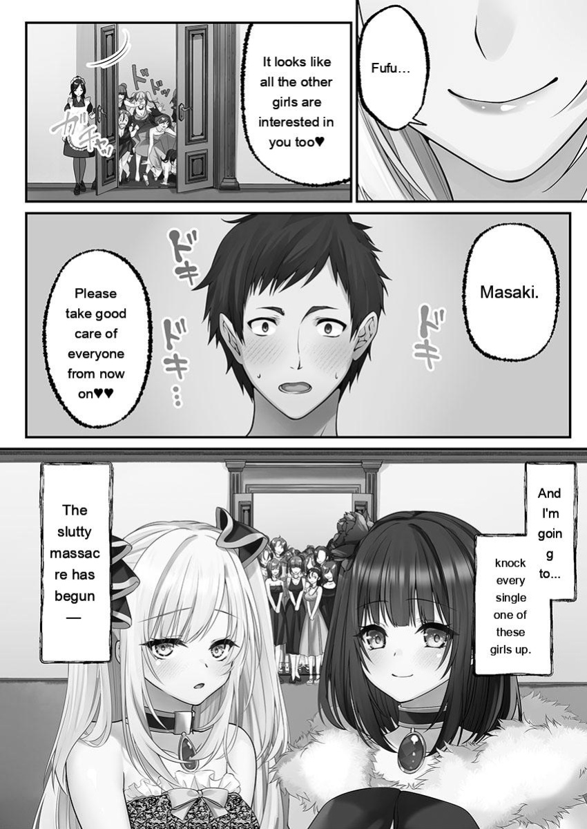 [Kumakko] Awahime-tachi no Hame-hajime -Pure Otoko Shika Inai Sekai de, Ore Dake Dosukebe Musou- [Eng][MTL]