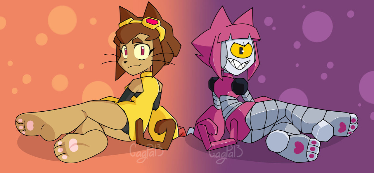 (Gameoverse) Tickling and paws artwork