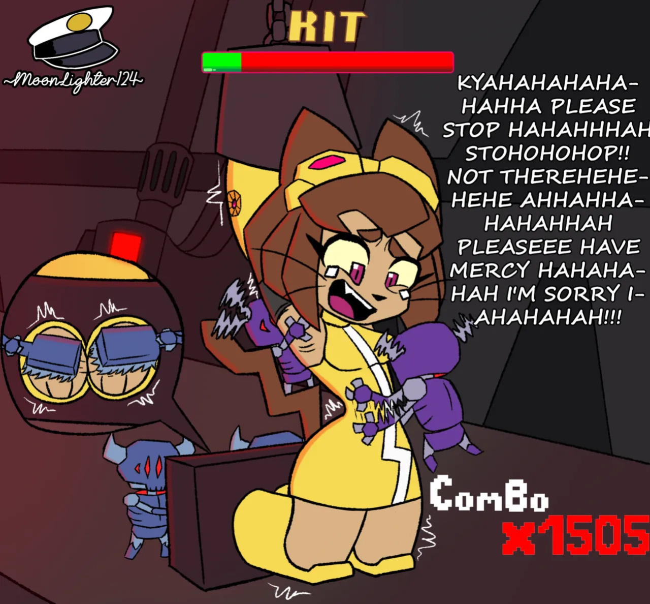 (Gameoverse) Tickling and paws artwork