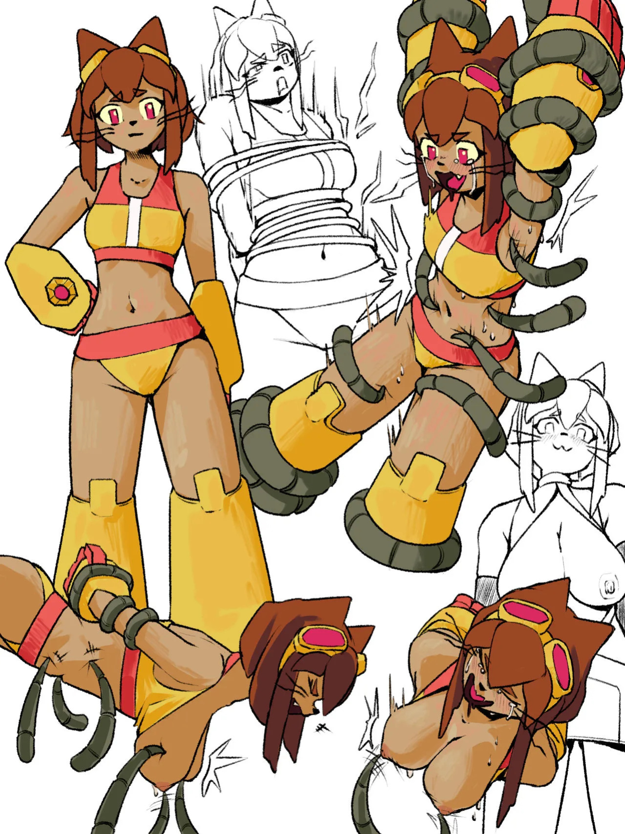 (Gameoverse) Tickling and paws artwork