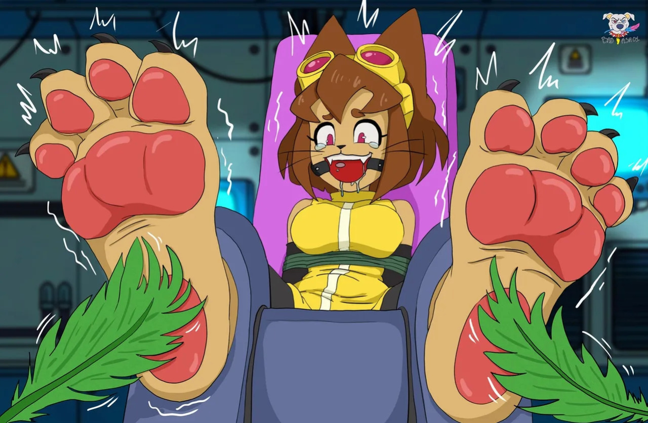 (Gameoverse) Tickling and paws artwork