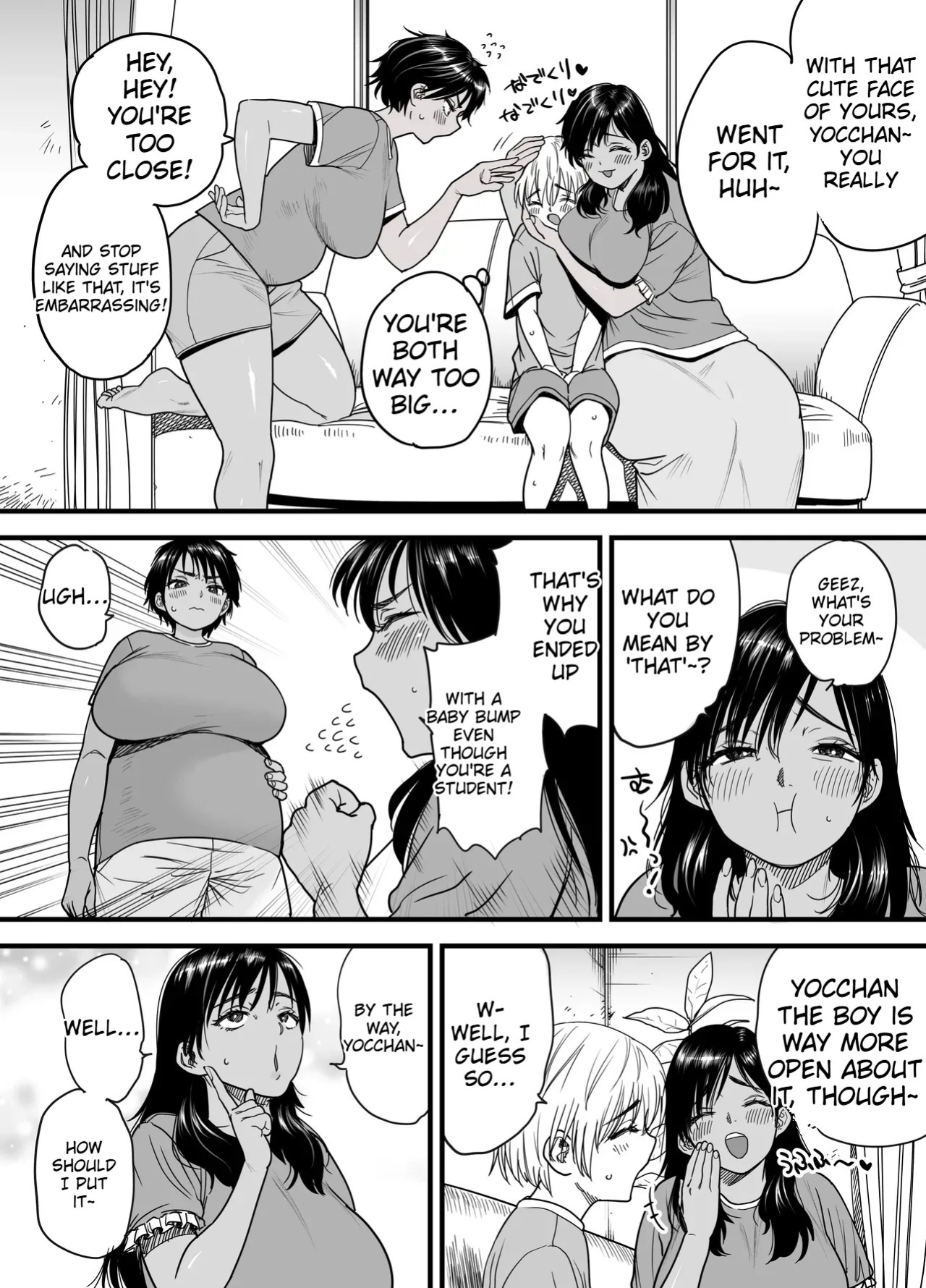 [Ishikarian (Maruyama Akira)] Tall, Tanned, Tomboyish! Nagisa-chan 3 — Since Pregnant Nagisa-chan Can't Do It, Nagisa's Hairy Mama Takes Care of the Sexual Relief: Sex Edition [English]