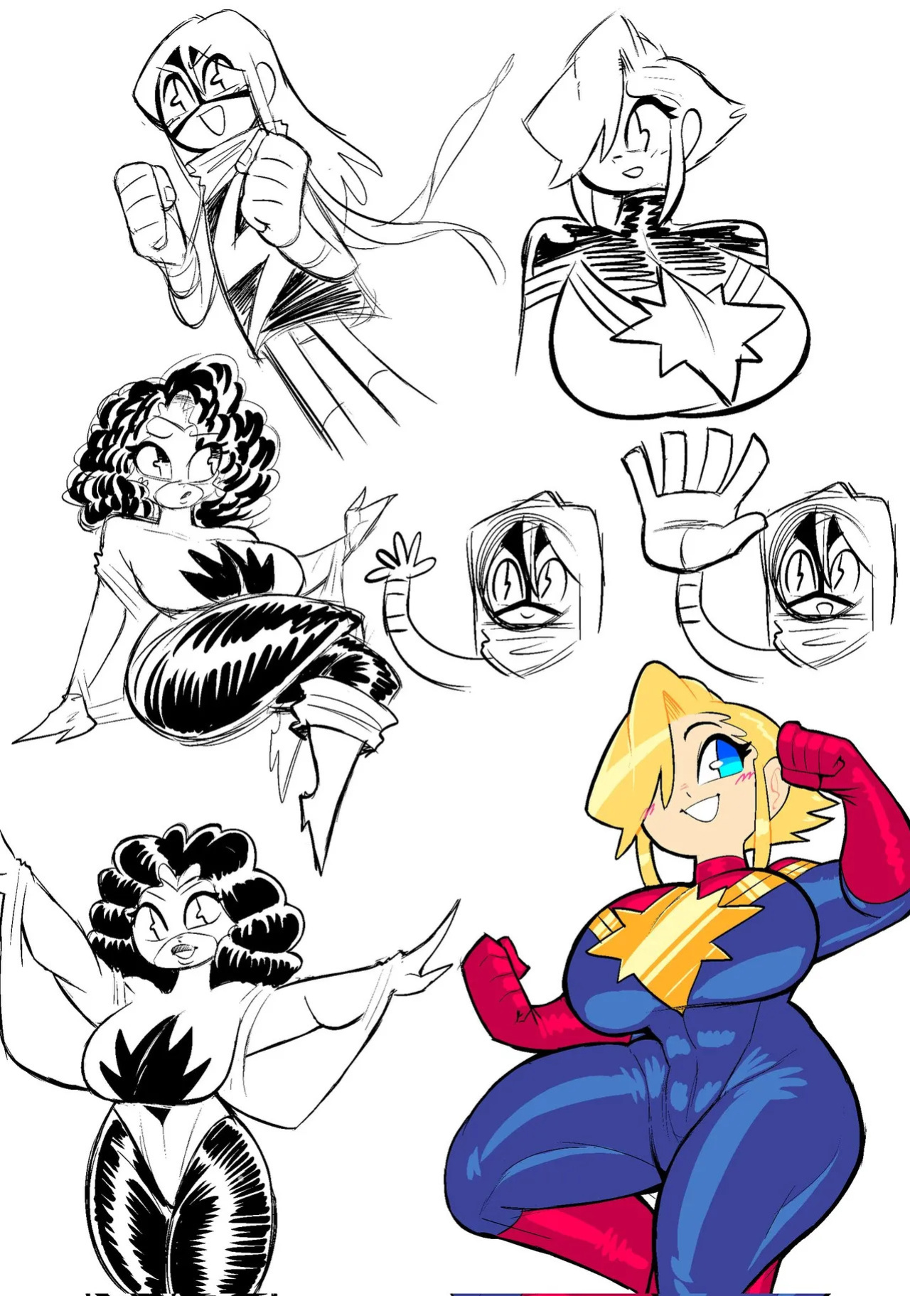 [Theguywhodrawsalot] I sure love me some Marvel girls