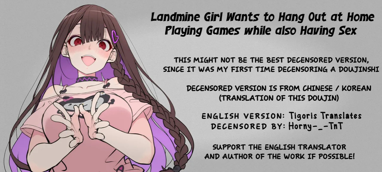 [Kirintei (Kirin Kakeru)] Jiraikei Joshi wa Ie Totsu shite game Shinagara H mo Shitai | Landmine Girl Wants to Hang Out at Home Playing Games while also Having Sex [English] [Horny-_-TnT] [Digital]