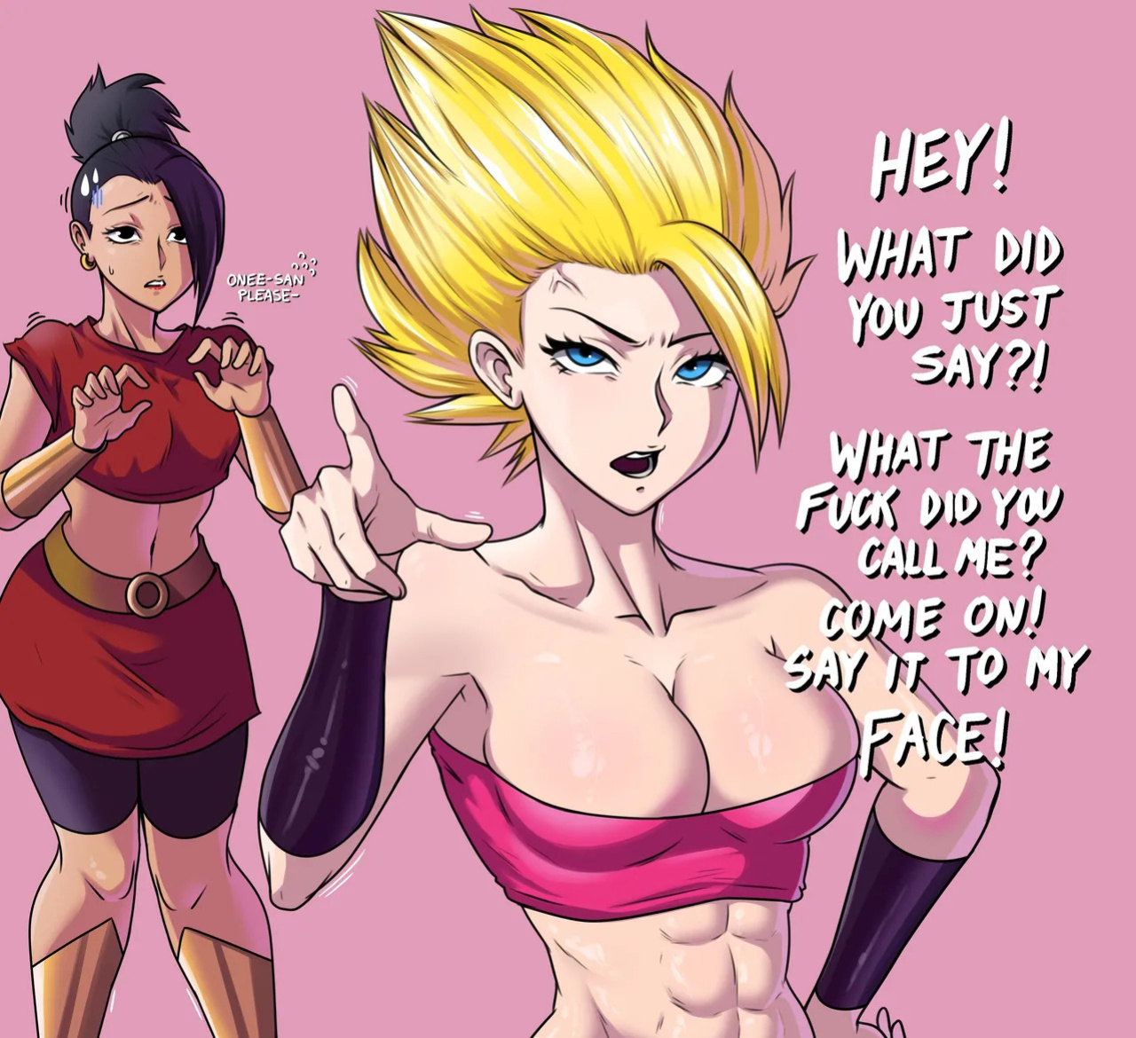 [Once] Kale & Caulifla (She's angry) (Dragon Ball Super)