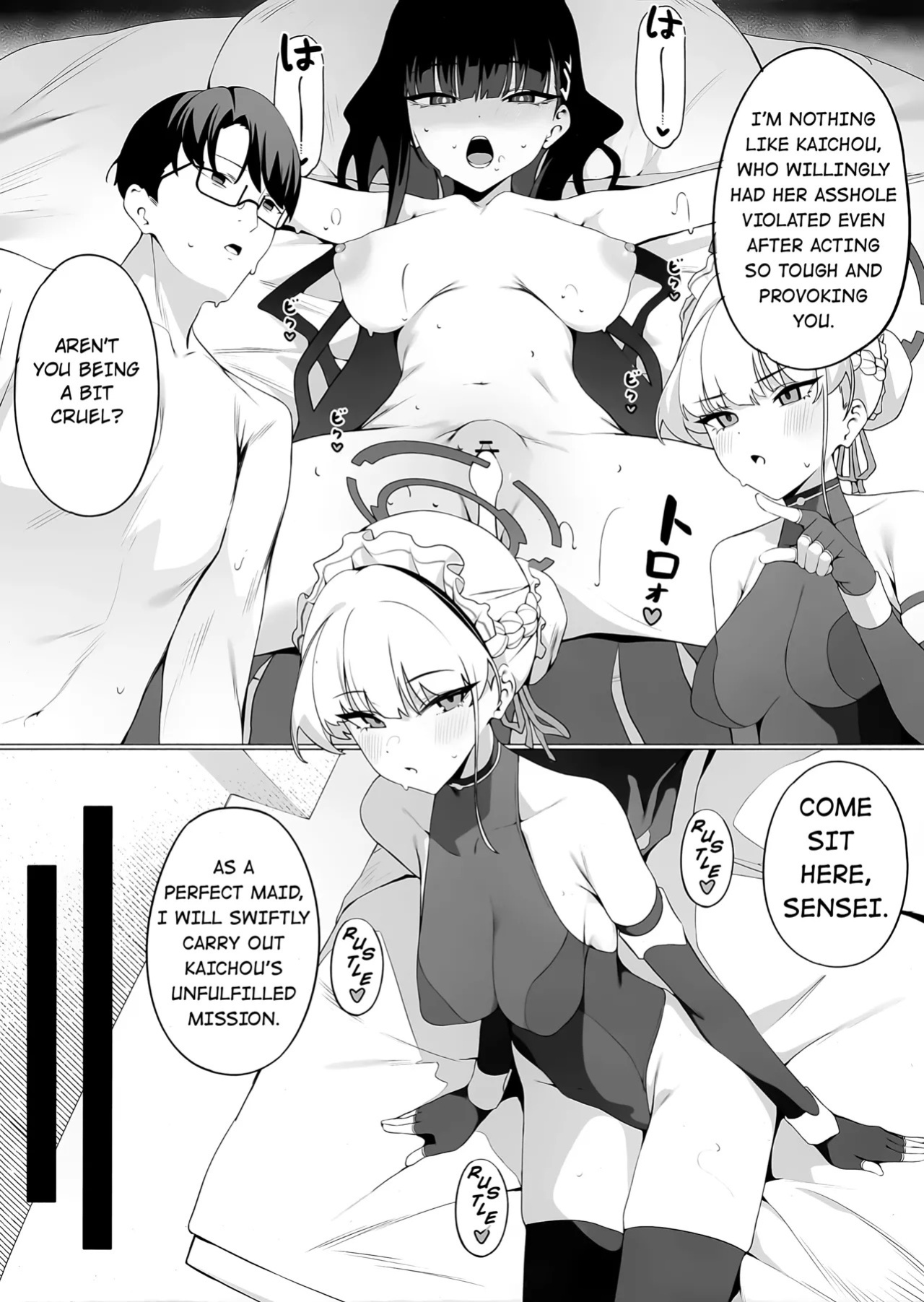 (C106) [Happy Mayonnaise (ASLA)] Sensei Kore wa Watashi no Ninmu desu Douzo Otsukai Kudasai (Blue Archive) [English] [20K1TL]