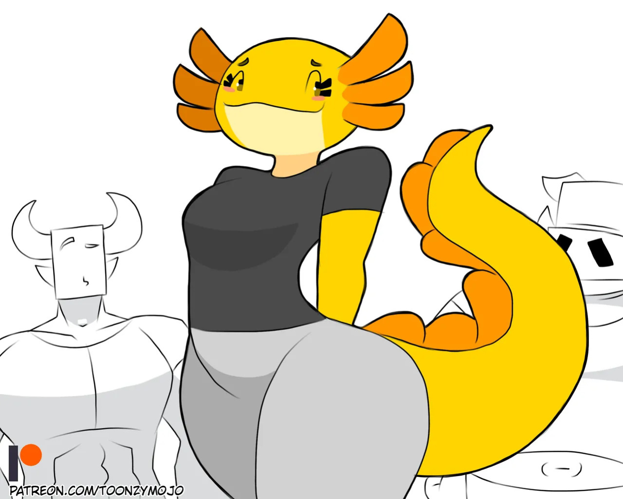 [MojoMontebon] Joy the Axolotl (MojoMontebon OC)