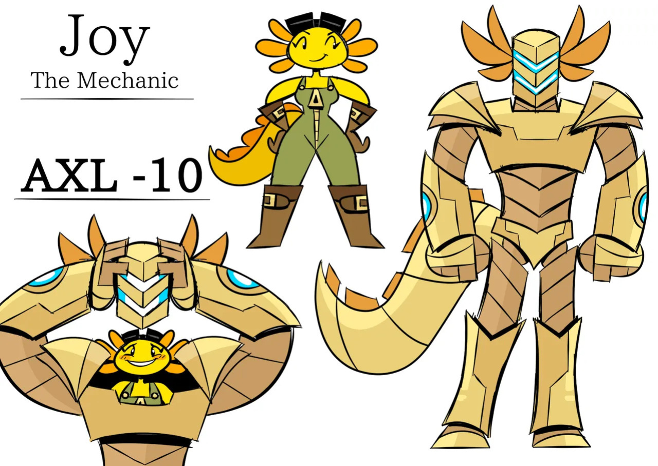 [MojoMontebon] Joy the Axolotl (MojoMontebon OC)