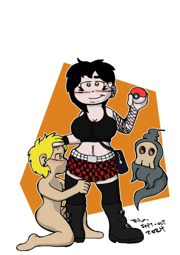 A femdom on her Pokemon journey.