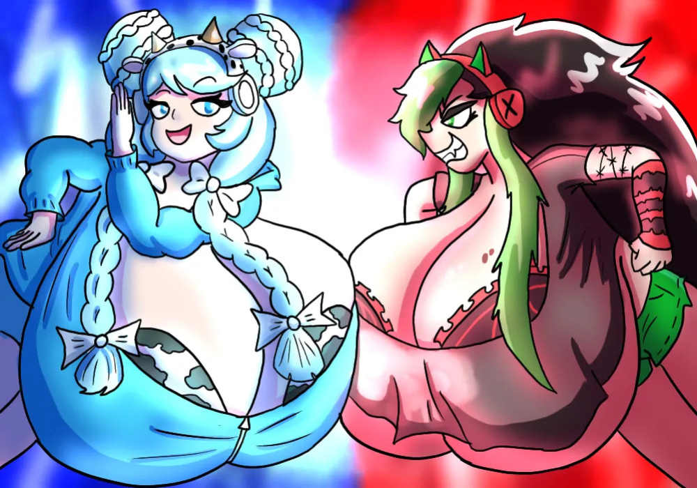 Val and belle by theycallhimcake