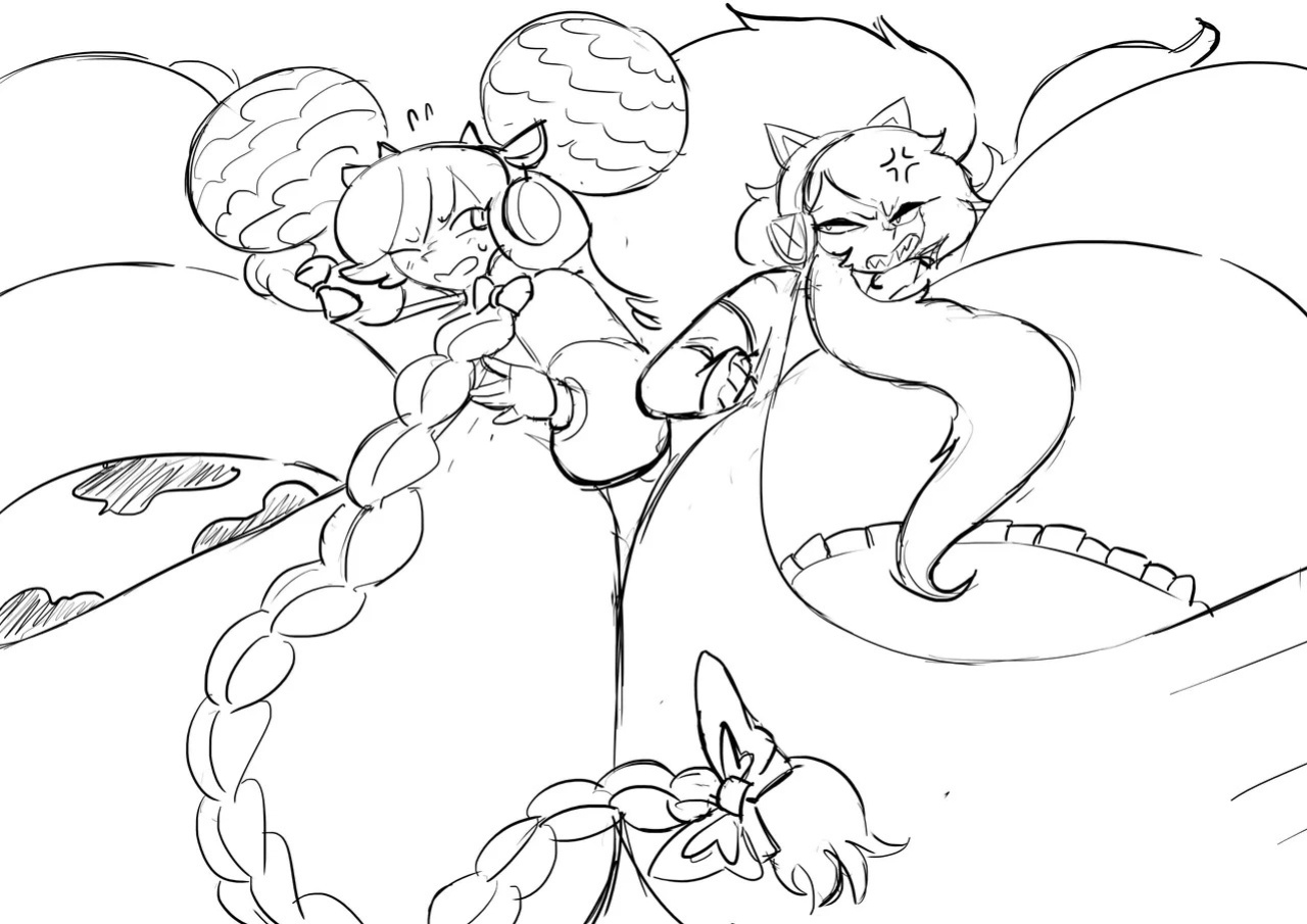 Val and belle by theycallhimcake