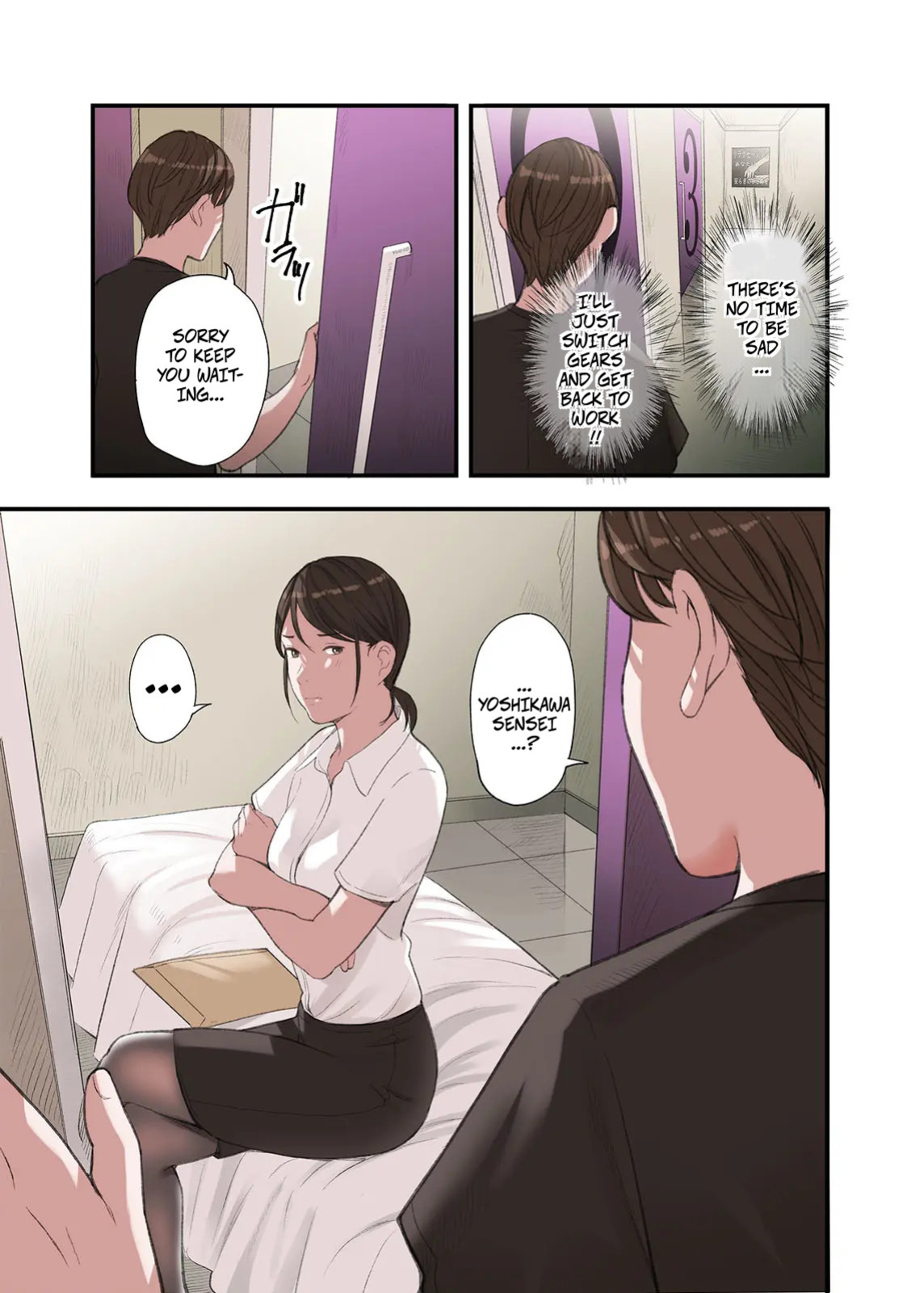[Gomikasu Tarou (Namaribou Nayonayo)] Boku... Josei You Fuuzoku de Beit Shitemashite.... Ch. 3 | I... Work Part-time At a Sex Establishment Catering To Women 3 [English] [CopyOf]