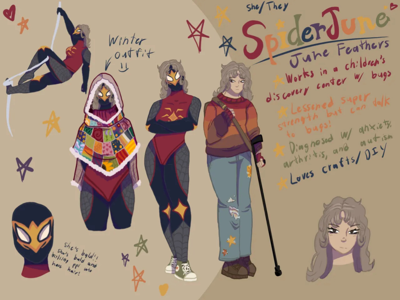 Spidersonas and other art