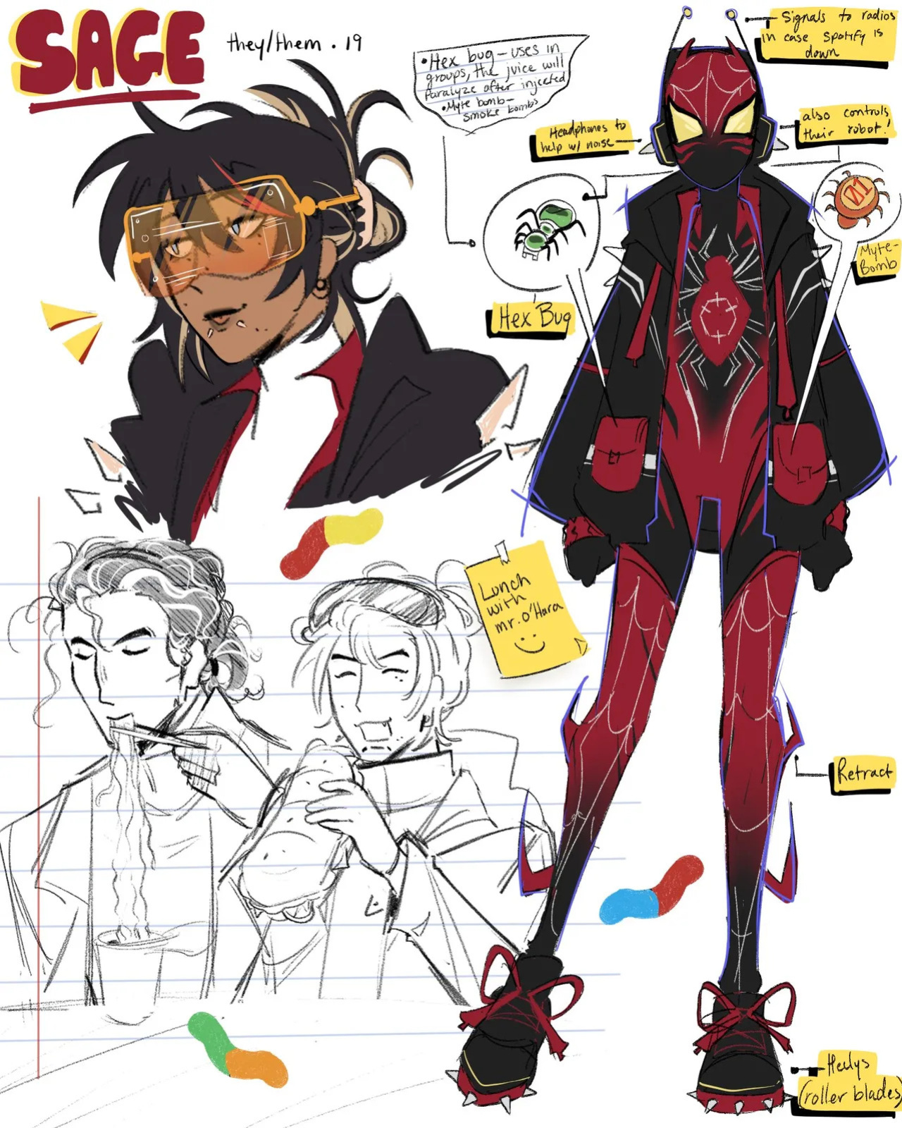 Spidersonas and other art
