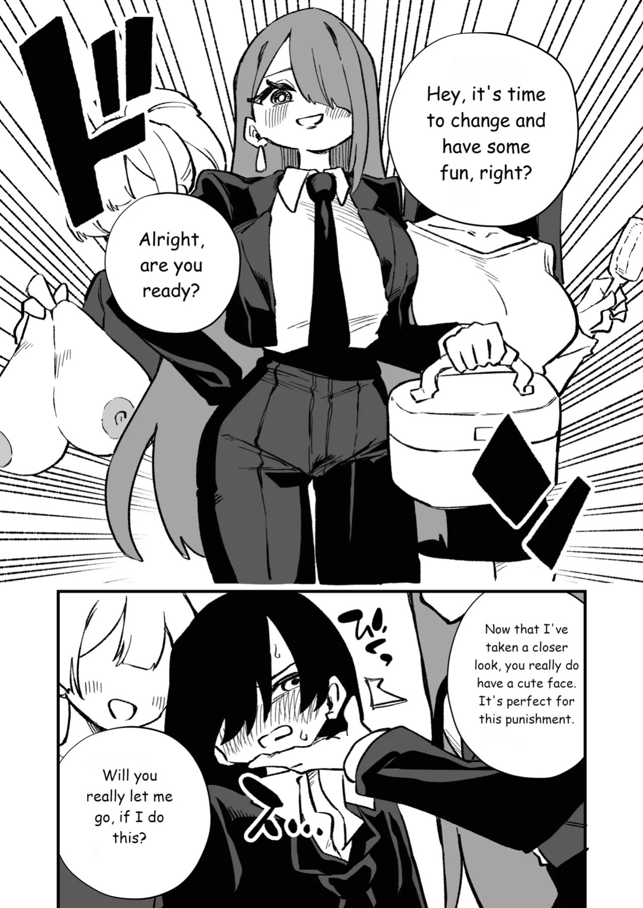Forced Cross-Dressing in a Women-Only Carriage