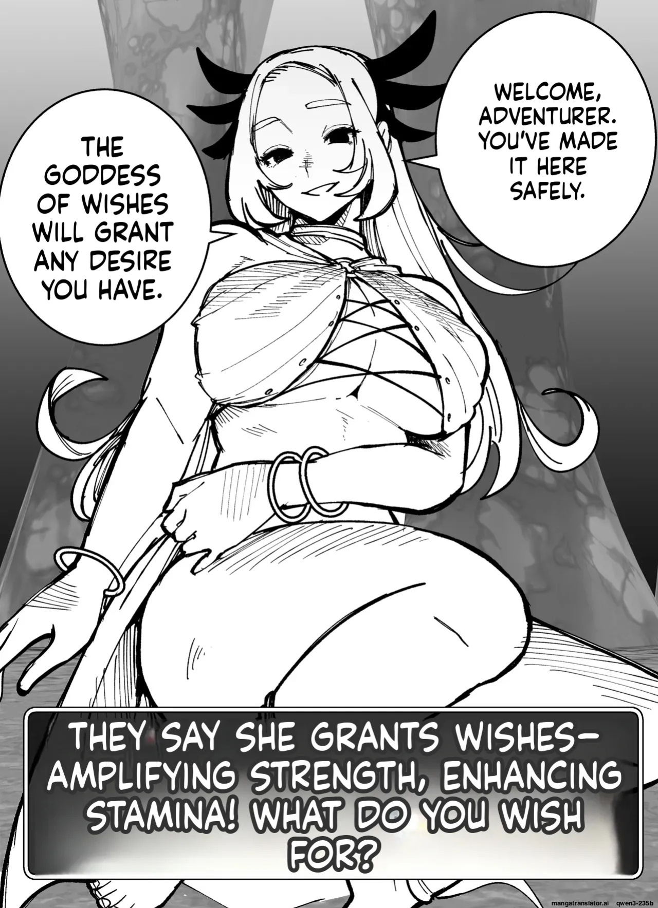 [Kageyama Riku] The Goddess of Wishes and Sex with a Deity [MTL]