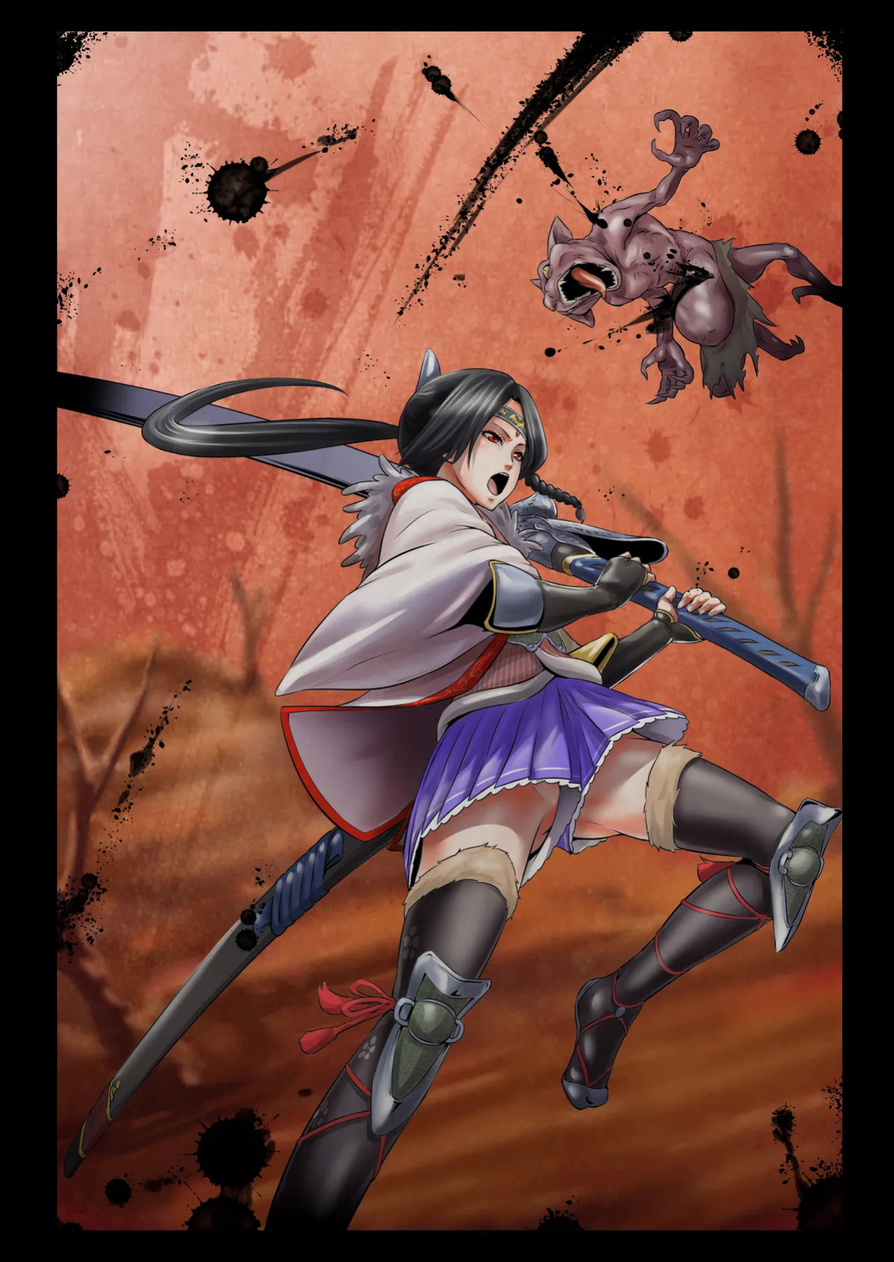 (COMIC1☆8) [Nantara Kantara (Shungiku Tenudon)] - Shuuhaku no Miko (Toukiden) [CulturedCommissions] [Decensored]
