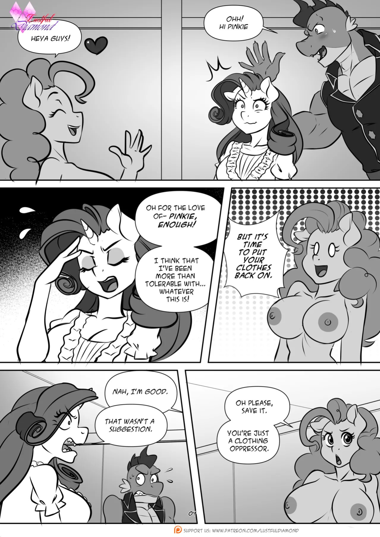 [Pia-Sama] Lustful Diamond - Pink in the Halls (My Little Pony: Friendship is Magic) [Ongoing]