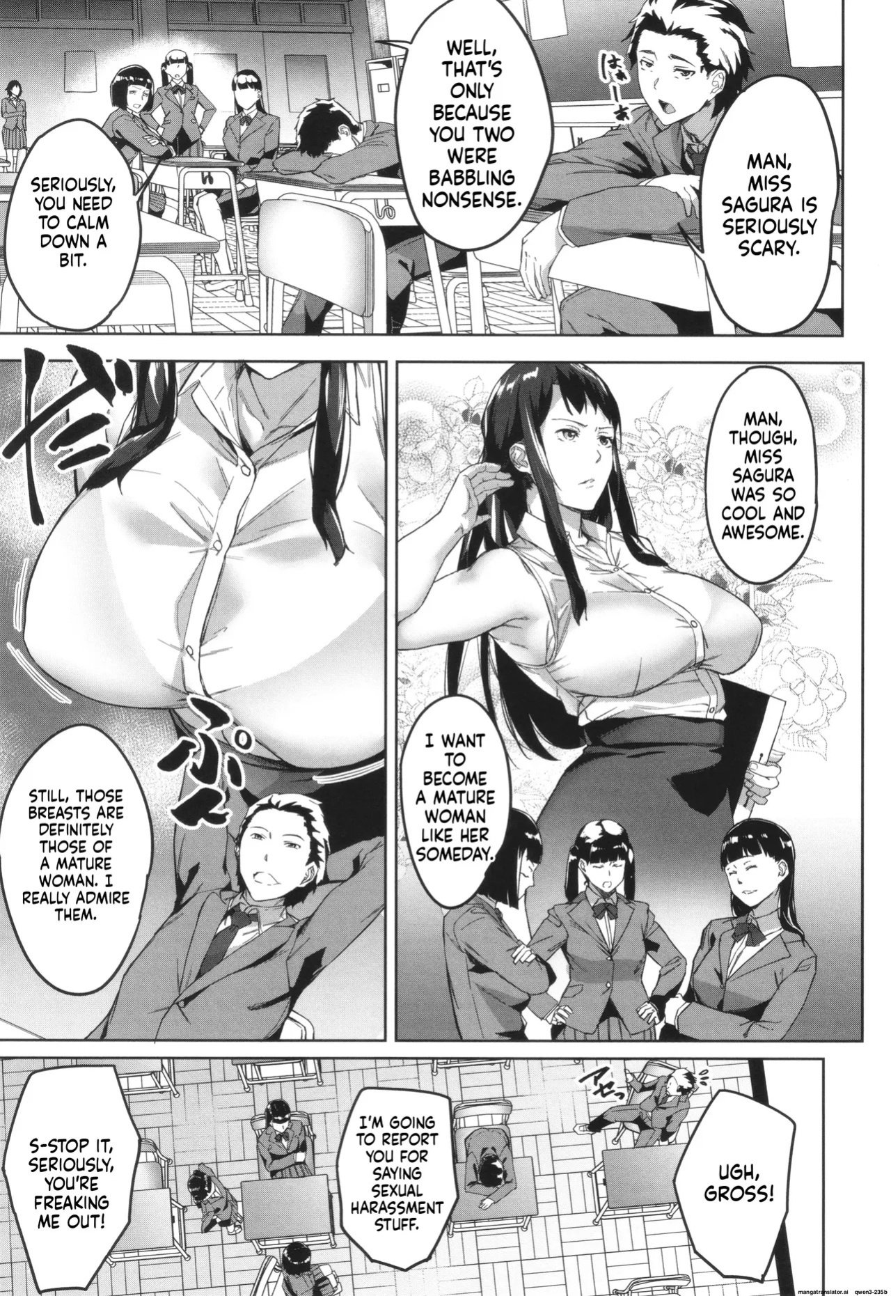 Otosareta Kyoushi File.Baka Chichi Kuso Kyoushi no Hame Douga 1 - 2 + after life (MTL)