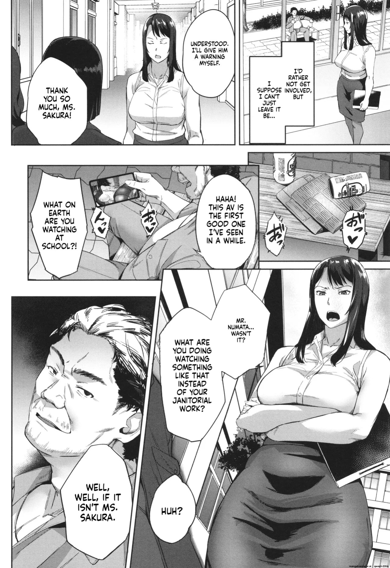 Otosareta Kyoushi File.Baka Chichi Kuso Kyoushi no Hame Douga 1 - 2 + after life (MTL)