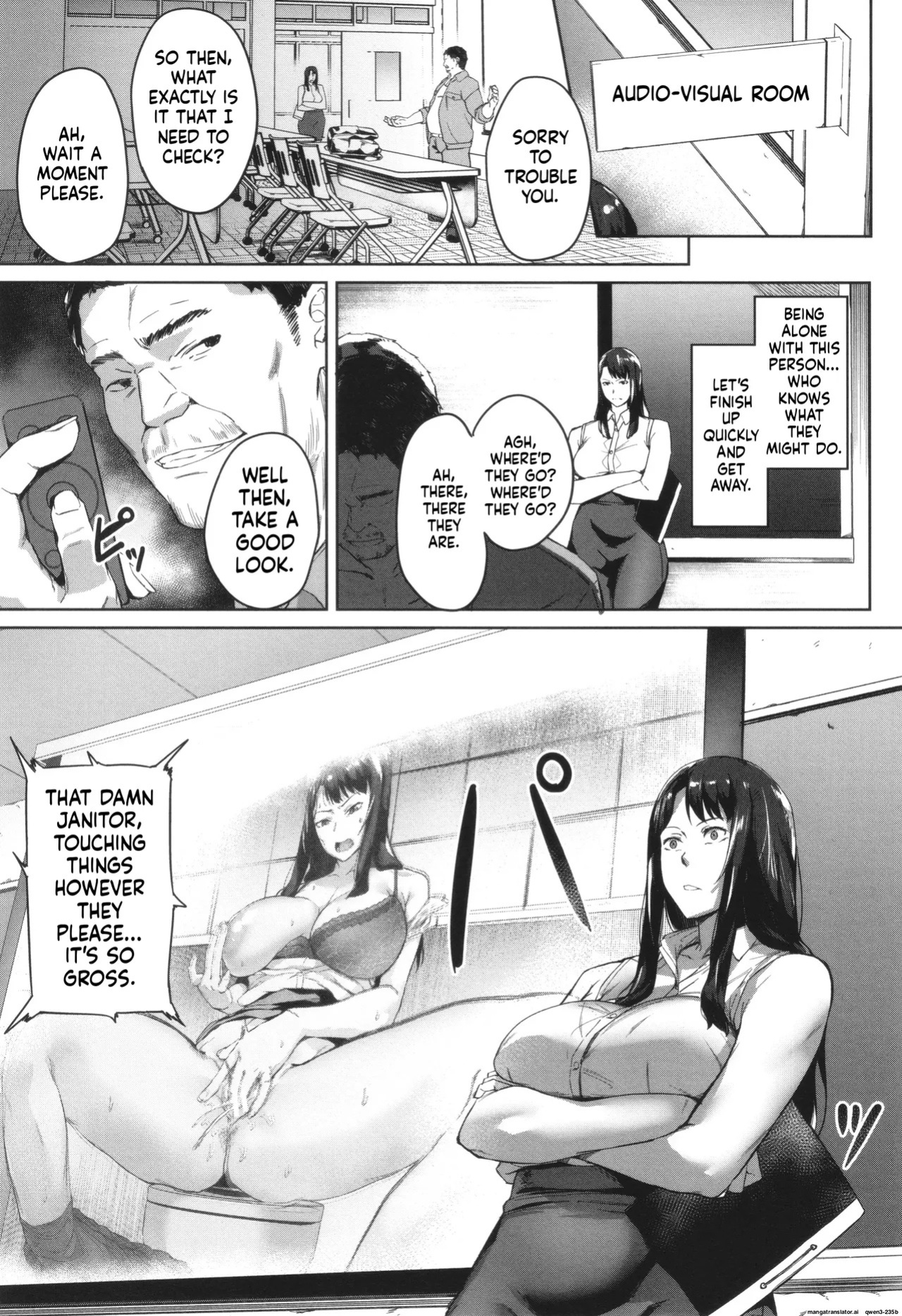 Otosareta Kyoushi File.Baka Chichi Kuso Kyoushi no Hame Douga 1 - 2 + after life (MTL)