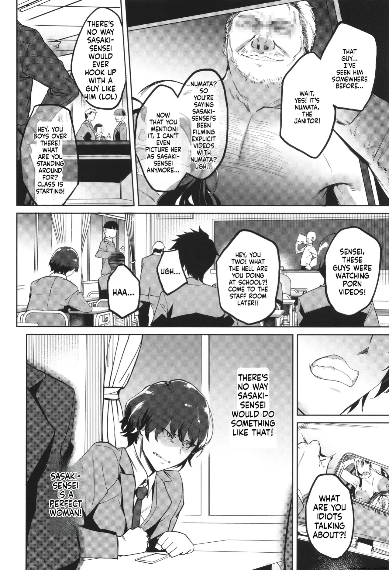 Otosareta Kyoushi File.Baka Chichi Kuso Kyoushi no Hame Douga 1 - 2 + after life (MTL)