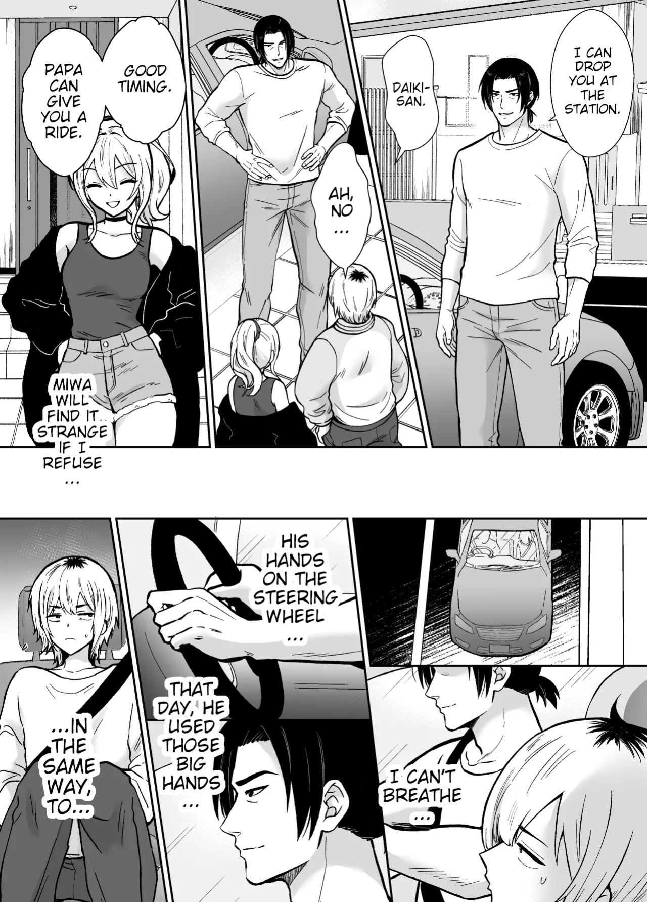 [Kinokko (Taguchi Monyata)] Kanojo no Oyaji ni Dakarete Imasu | My Girlfriend's Father is Having Sex With Me. [English] [Poranya]
