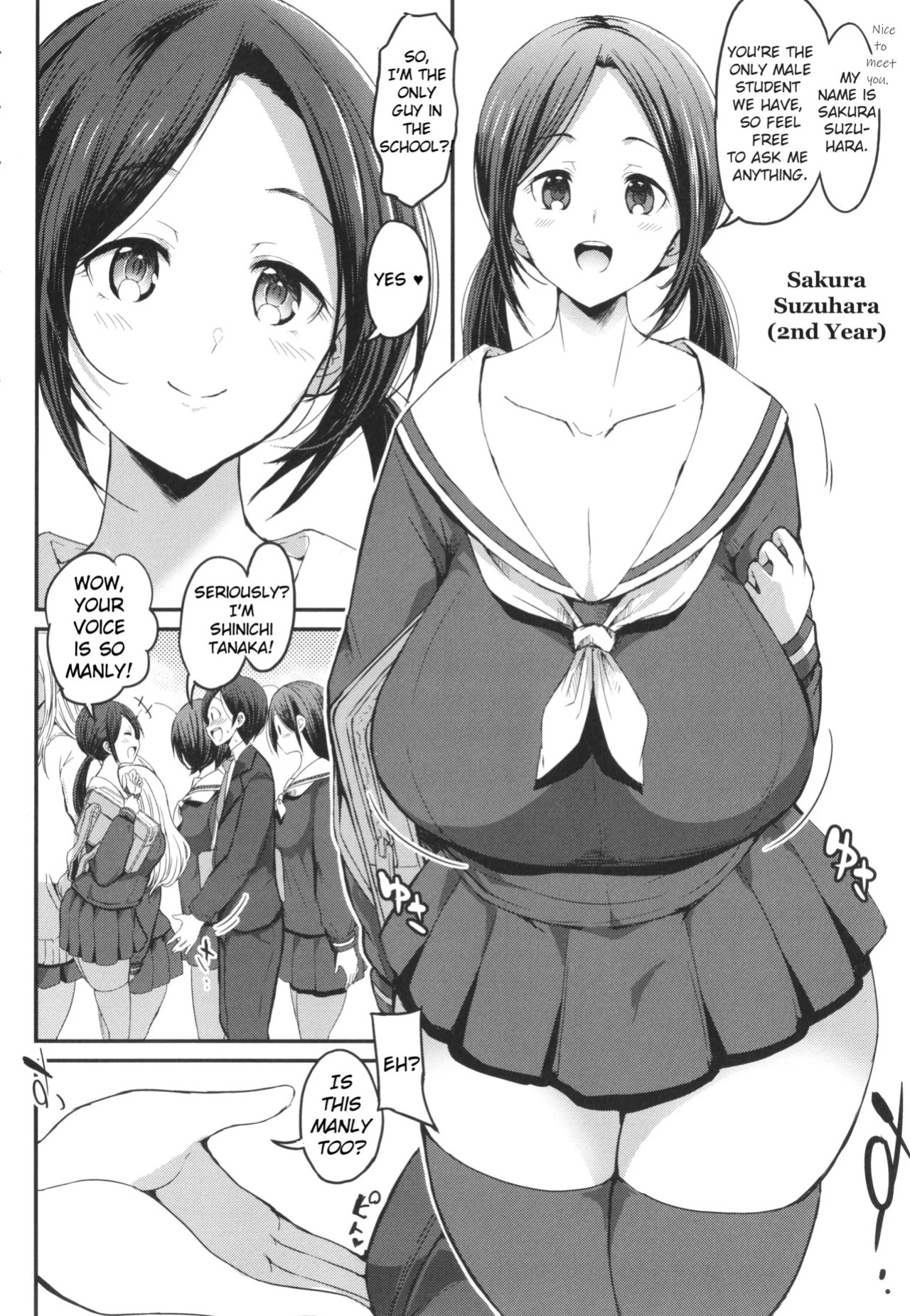[Bu-chan] JK Bitch darake no Joshikou ni Danshi wa Boku 1-ri datta kedo Zetsurin datta node Futsuu ni Daijoubu datta Hanashi [English] [hardcase8translates]