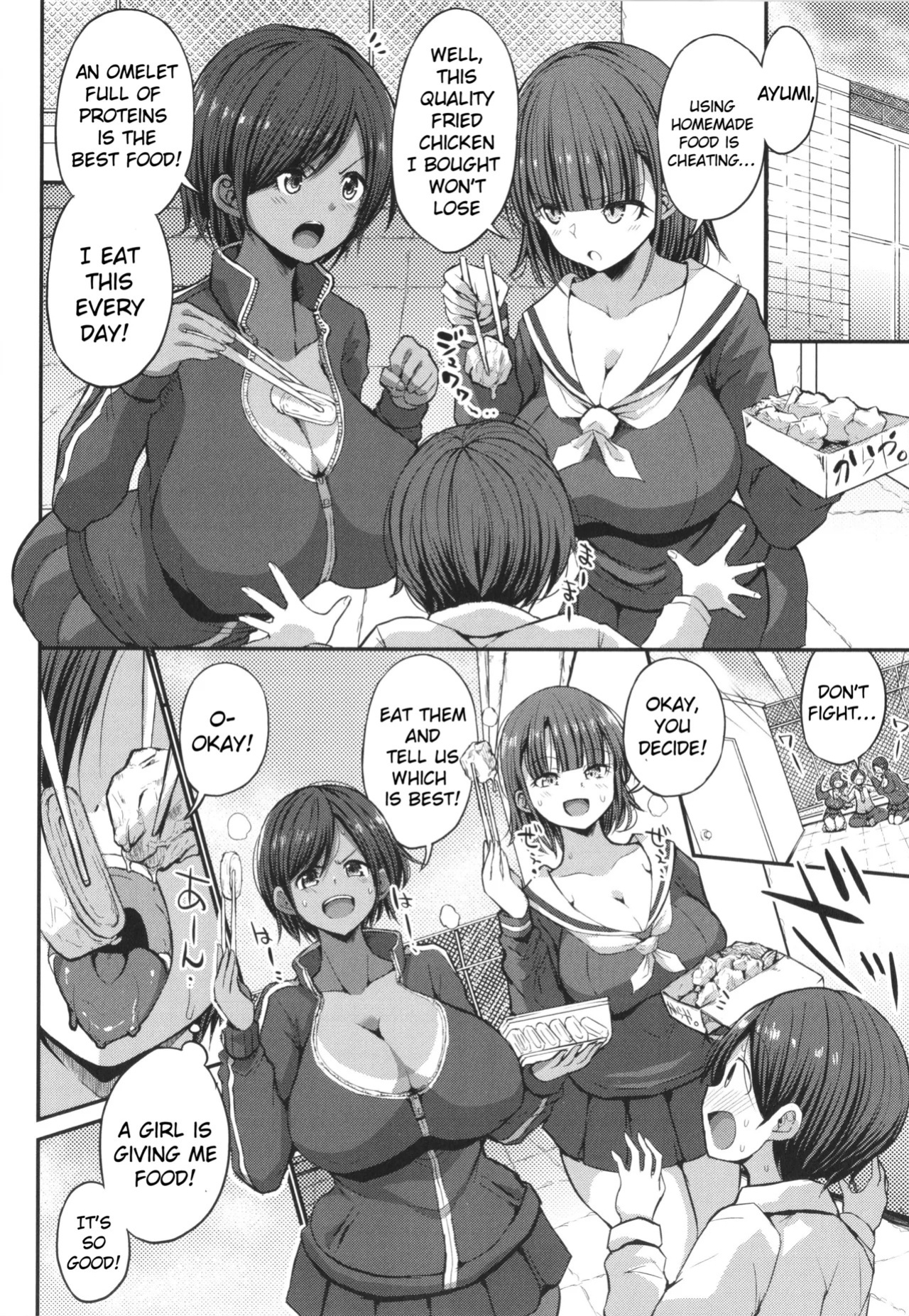 [Bu-chan] JK Bitch darake no Joshikou ni Danshi wa Boku 1-ri datta kedo Zetsurin datta node Futsuu ni Daijoubu datta Hanashi [English] [hardcase8translates]