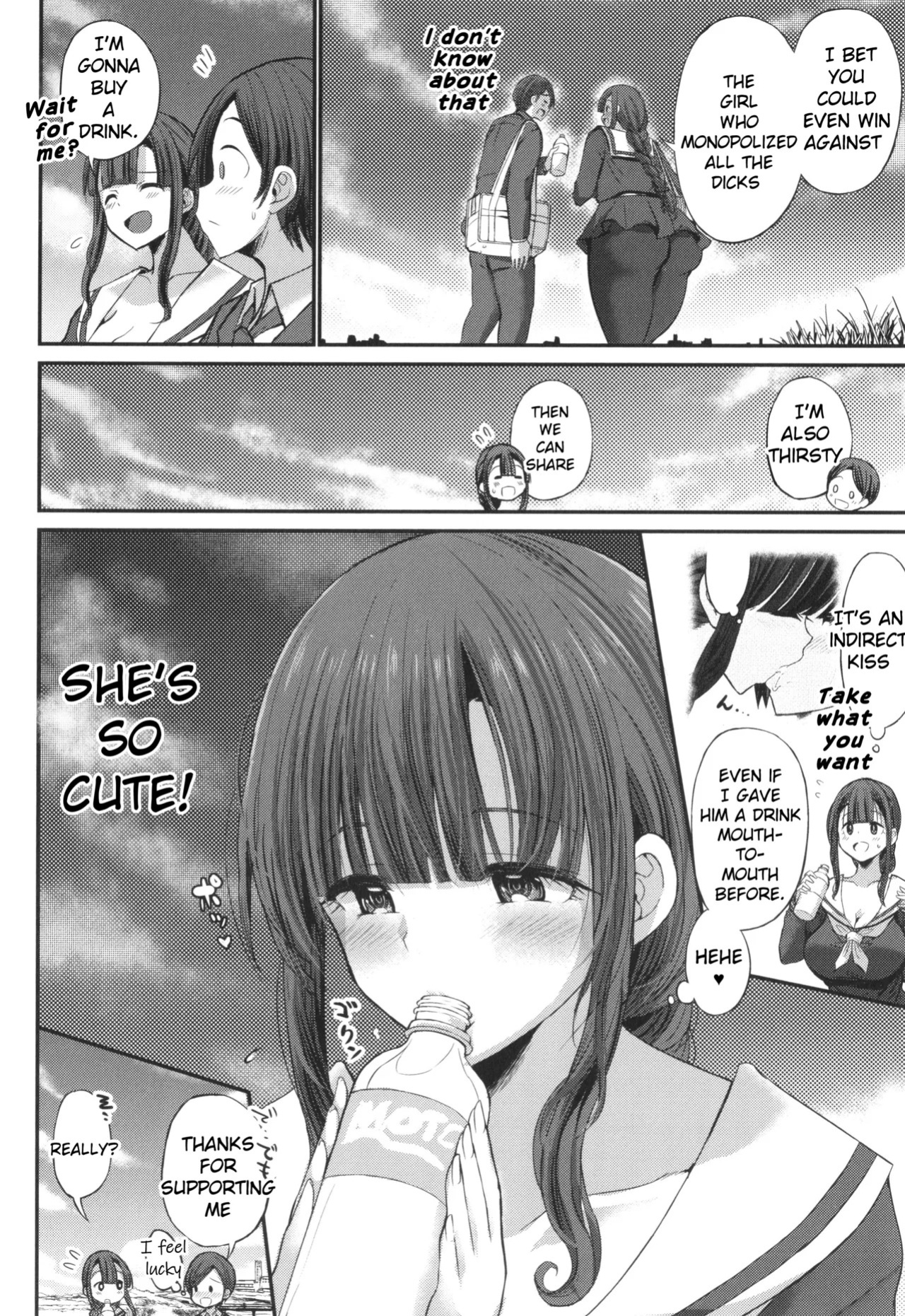 [Bu-chan] JK Bitch darake no Joshikou ni Danshi wa Boku 1-ri datta kedo Zetsurin datta node Futsuu ni Daijoubu datta Hanashi [English] [hardcase8translates]