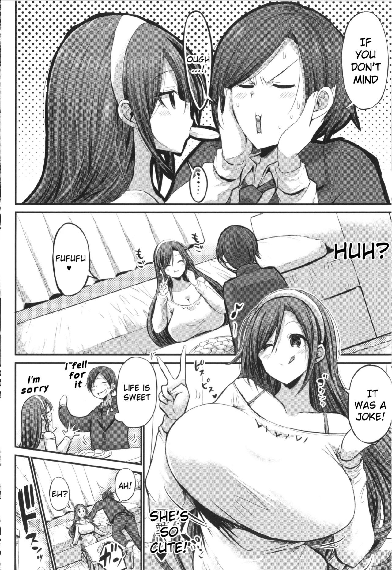 [Bu-chan] JK Bitch darake no Joshikou ni Danshi wa Boku 1-ri datta kedo Zetsurin datta node Futsuu ni Daijoubu datta Hanashi [English] [hardcase8translates]