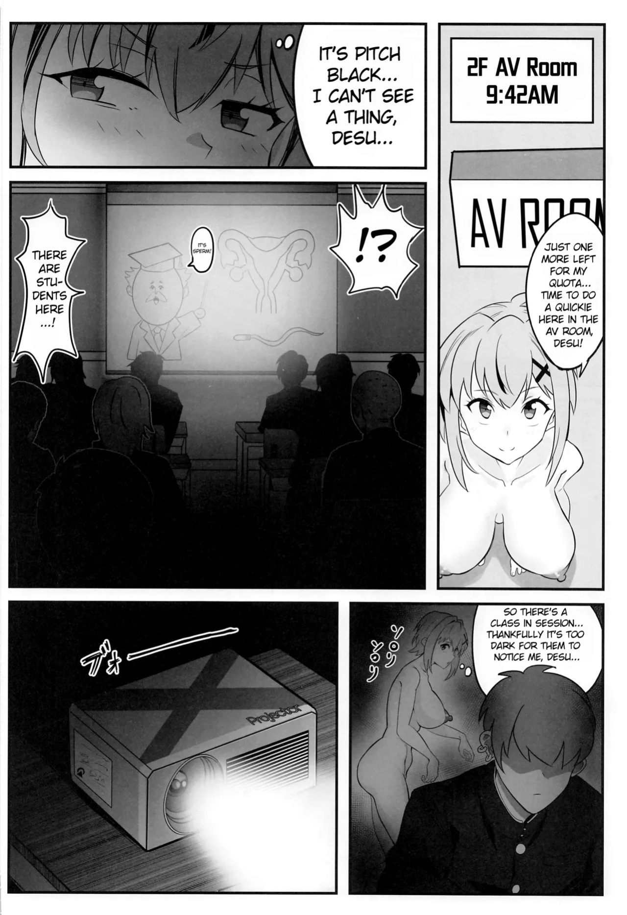 (C101) [Denshiko! (Outotsu Den)] Kiri-chan no Danshikounai Roshutsu Haikai Quest (Senki Zesshou Symphogear) [English]