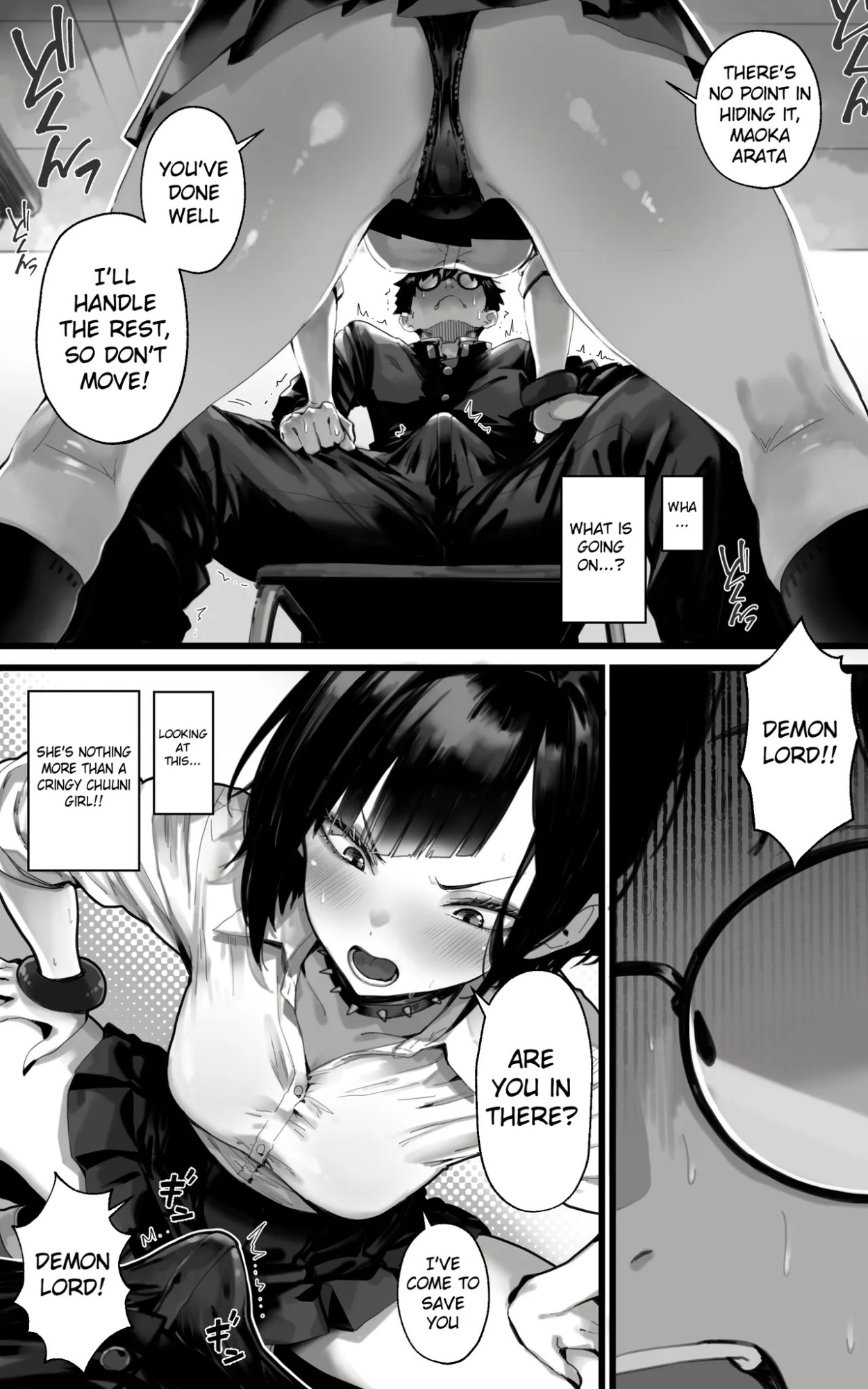 The Fap Material Gyaru Harem - We'll Serve You with Our whole Heart and Souls using Blowjobs, Titfucks, and Threesomes until the Demon Lord Awakens!!