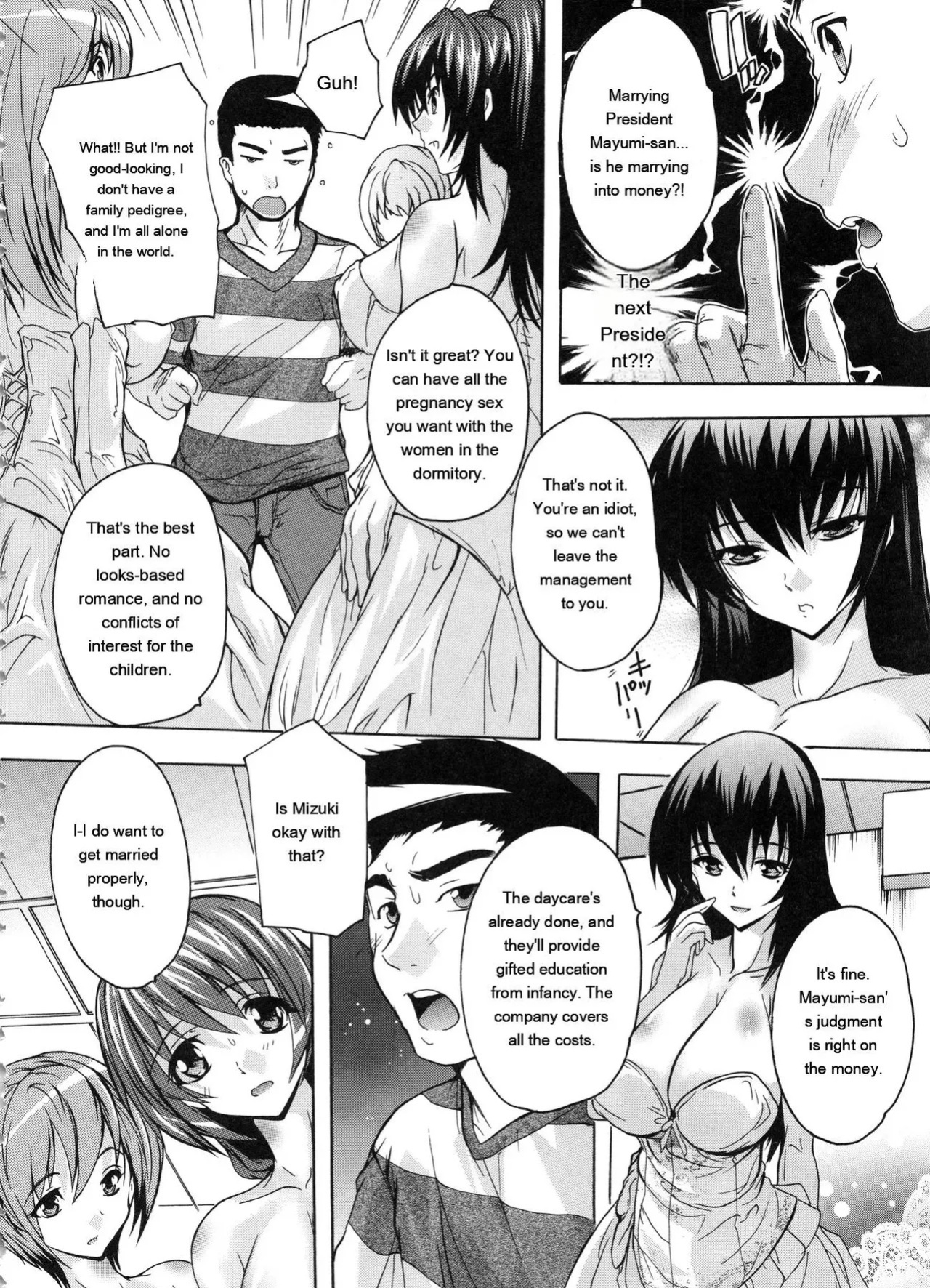 [Natsuka Q-Ya] Juumin Zenin Ninshin Kibou! Joshiryou Kanrinin [Eng][MTL]