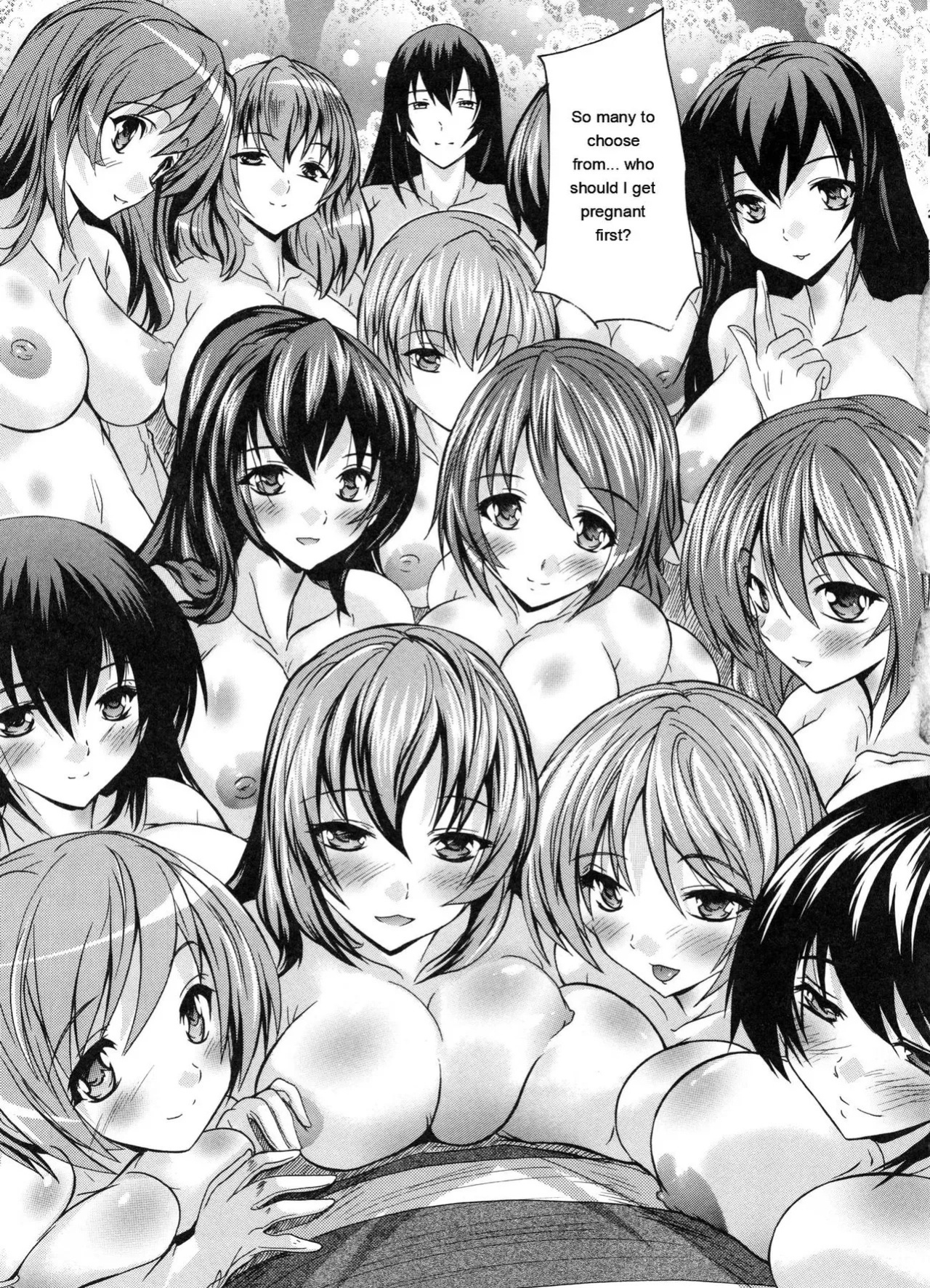 [Natsuka Q-Ya] Juumin Zenin Ninshin Kibou! Joshiryou Kanrinin [Eng][MTL]
