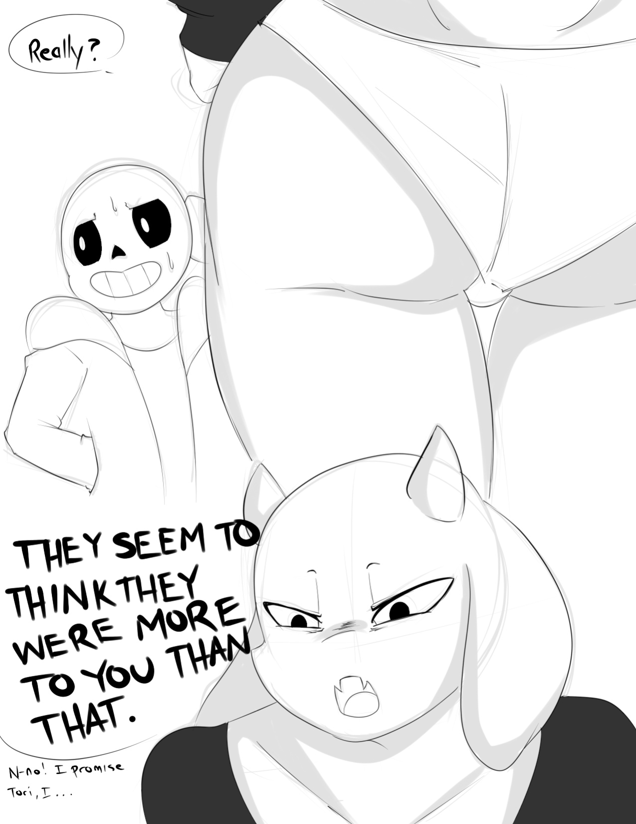 [Inuyuru] Sans x Toriel (Undertale)