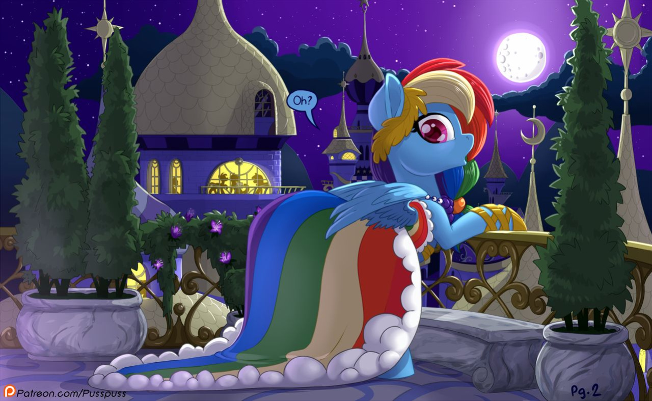 Rainbow Dash and You Attend the Gala (by PussPuss)