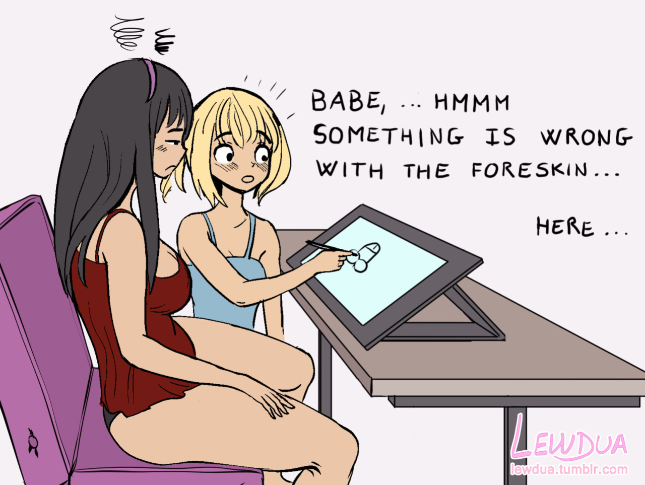 [Lewdua] Drawing the Perfect Dick