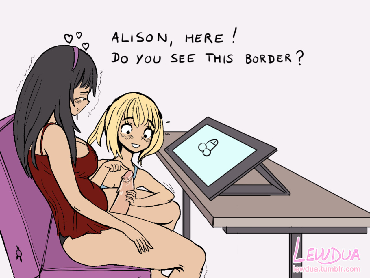 [Lewdua] Drawing the Perfect Dick