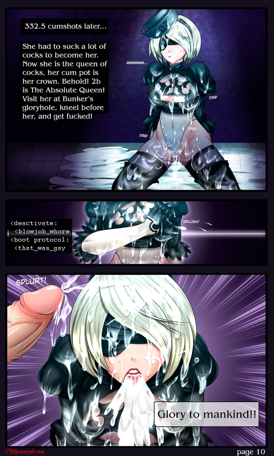 Nier Autofellatio - Nier Automata Hentai Manga